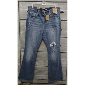 NWT 725 Levi Boot Cut Distressed 32x32 Jeans